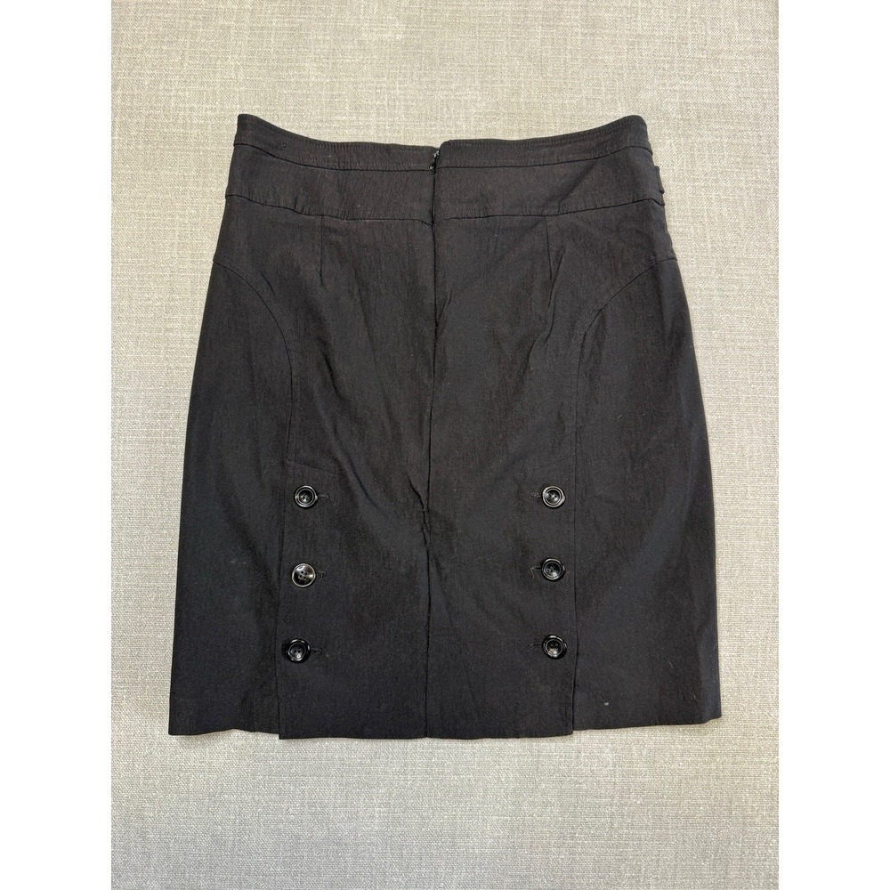 Studio 1940 Womens Skirt sz 6 Black Pencil Knee Length Lightweight Stretch - Picture 2 of 5